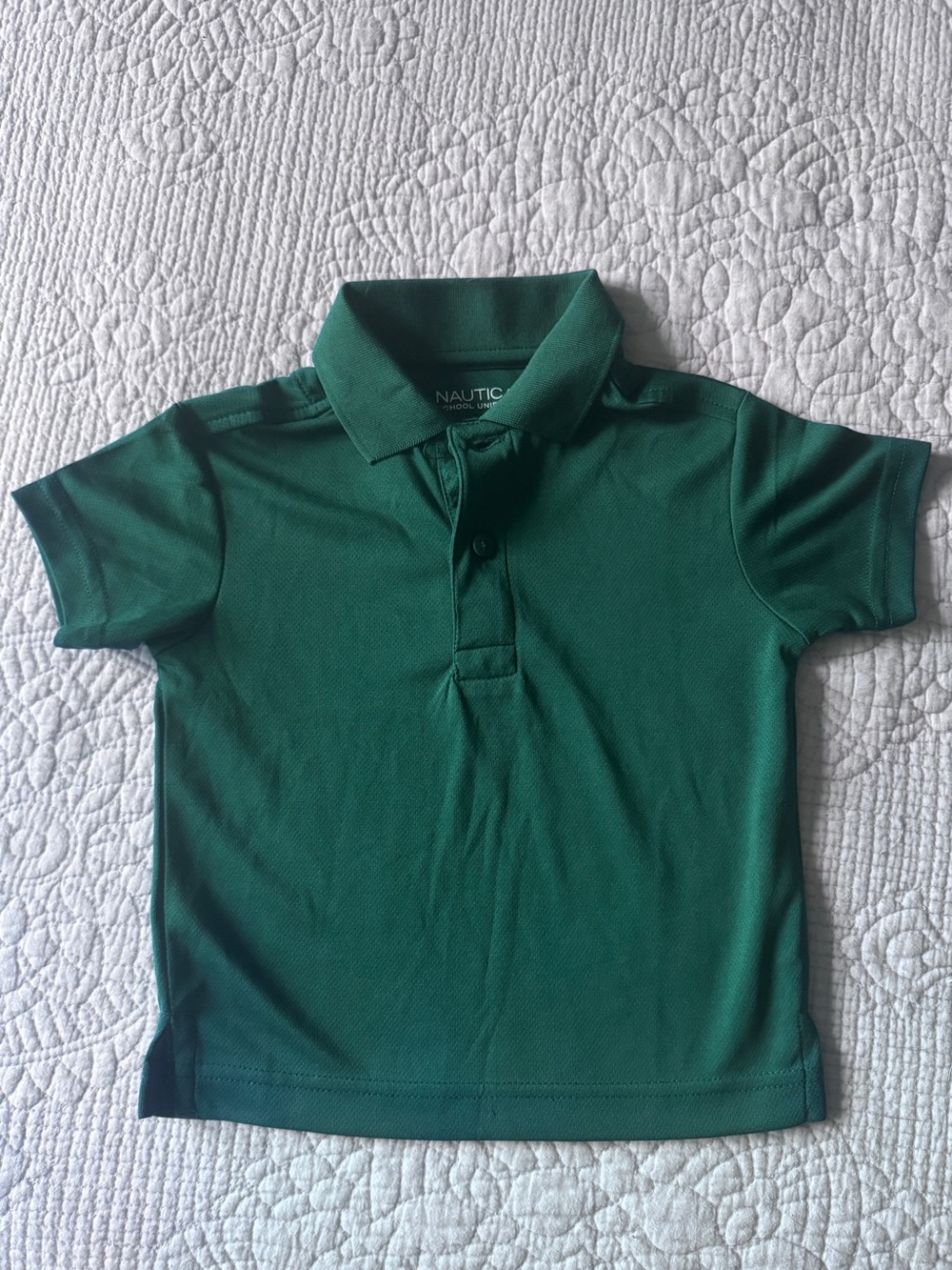 Nautica Boys' Green Short-Sleeve Polo